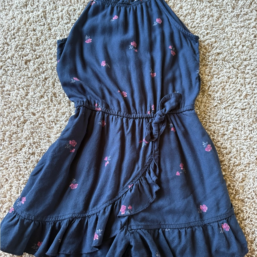 Floral Navy Kids Dress
